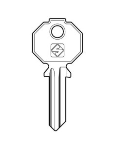 CHIAVE PIATTA PREFER PF15 SILCA OTTONE NICHELATO