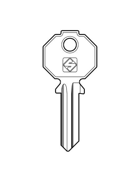 CHIAVE PIATTA PREFER PF15 SILCA OTTONE NICHELATO