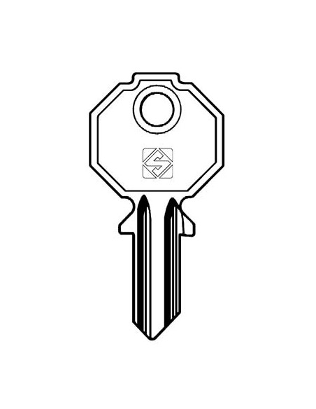 CHIAVE PIATTA PREFER PF4 SILCA OTTONE NICHELATO