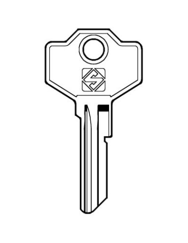 CHIAVE PIATTA SIMECA SM1R SILCA OTTONE NICHELATO