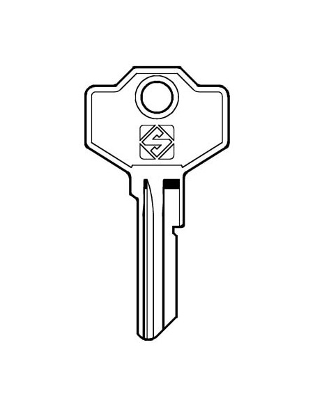 CHIAVE PIATTA SIMECA SM1R SILCA OTTONE NICHELATO