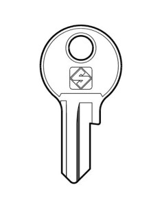 CHIAVE PIATTA SIS SS9 SILCA OTTONE NICHELATO