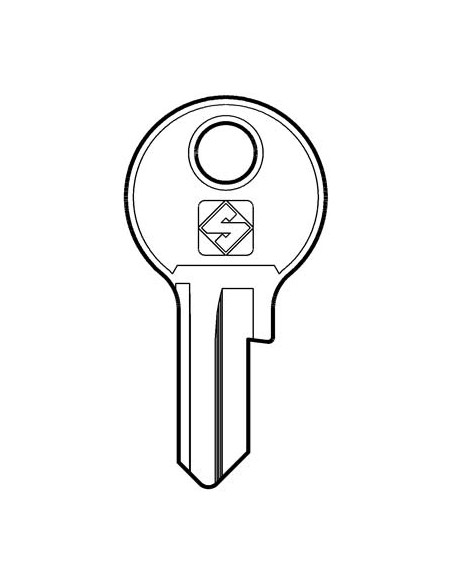 CHIAVE PIATTA SIS SS9 SILCA OTTONE NICHELATO