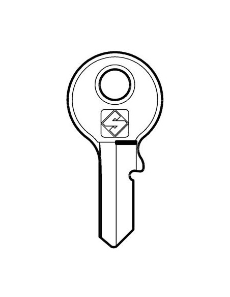 CHIAVE PIATTA VIRO VI088 SILCA OTTONE NICHELATO