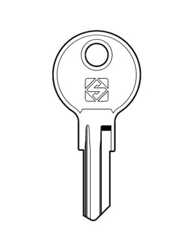 CHIAVE PIATTA VIRO VI14 SILCA OTTONE NICHELATO