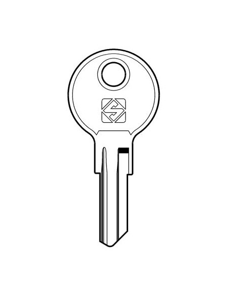 CHIAVE PIATTA VIRO VI14 SILCA OTTONE NICHELATO