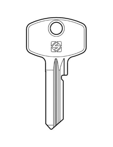 CHIAVE PIATTA VIRO VI15R SILCA OTTONE NICHELATO