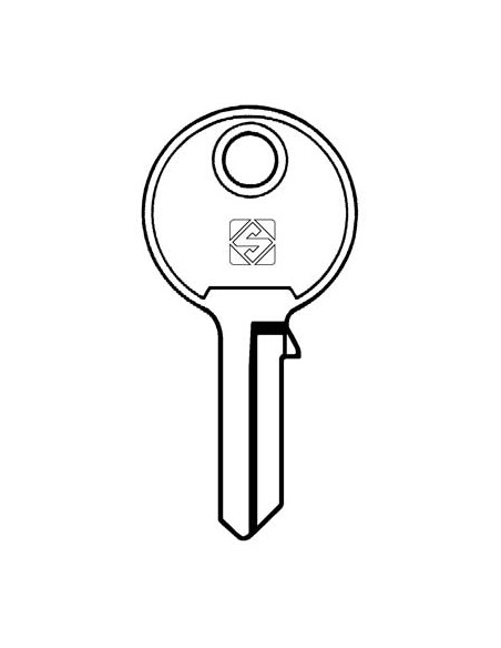 CHIAVE PIATTA VIRO VI4R SILCA OTTONE NICHELATO