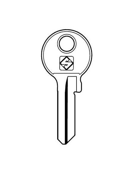 CHIAVE PIATTA VIRO VI7 SILCA OTTONE NICHELATO