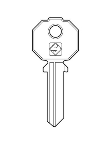 CHIAVE PIATTA VIS VS090V SILCA OTTONE NICHELATO