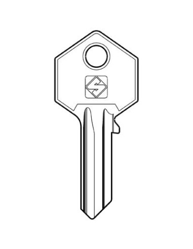 CHIAVE PIATTA YALE YA6R SILCA OTTONE NICHELATO