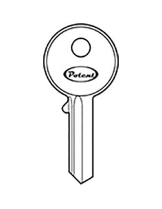 CHIAVE PIATTA POTENT K2730 ORIGINALE OTTONE NICHELATO