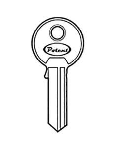 CHIAVE PIATTA POTENT C1650 ORIGINALE OTTONE NICHELATO