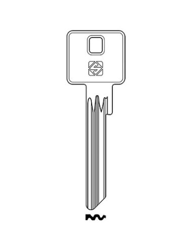 CHIAVE PIATTA POTENT PT8 SILCA OTTONE NICHELATO