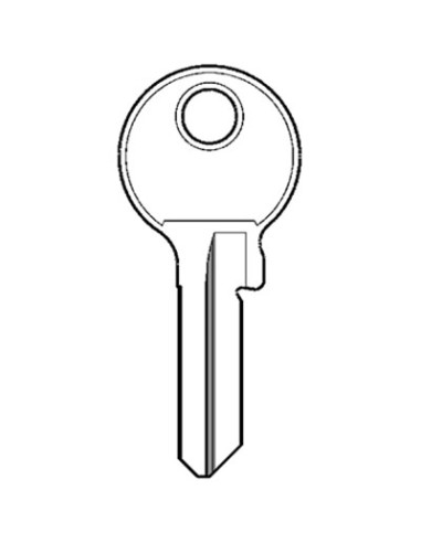 CHIAVE PIATTA VIRO O13DX ORIGINALE OTTONE NICHELATO