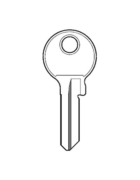 CHIAVE PIATTA VIRO O13DX ORIGINALE OTTONE NICHELATO