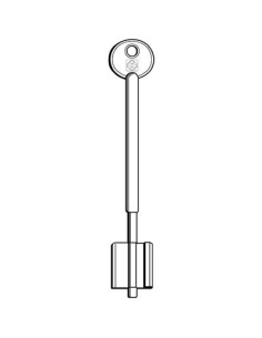 CHIAVE DOPPIA MAPPA CR 5R6 SILCA OTTONE NICHELATO