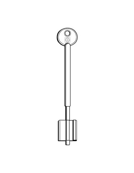 CHIAVE DOPPIA MAPPA CR 5R6 SILCA OTTONE NICHELATO