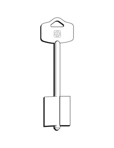 CHIAVE DOPPIA MAPPA ESETY 5EY24 SILCA OTTONE NICHELATO