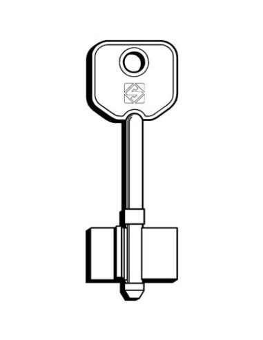 CHIAVE DOPPIA MAPPA SECUREMME 5SER1 SILCA OTTONE NICHELATO