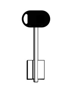 CHIAVE DOPPIA MAPPA MOTTURA 92187/5 ORIGINALE SERIE 20 E 52 OTTONE NICHELATO