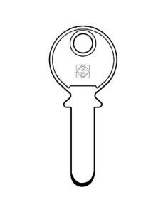 CHIAVE PUNZONATA KABA KA2 SILCA OTTONE NICHELATO