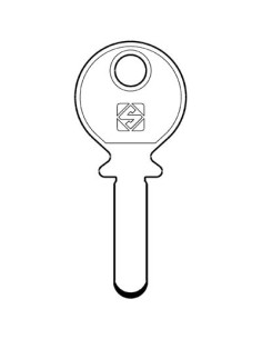 CHIAVE PUNZONATA KABA KA5 SILCA OTTONE NICHELATO