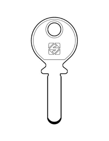 CHIAVE PUNZONATA KABA KA5 SILCA OTTONE NICHELATO