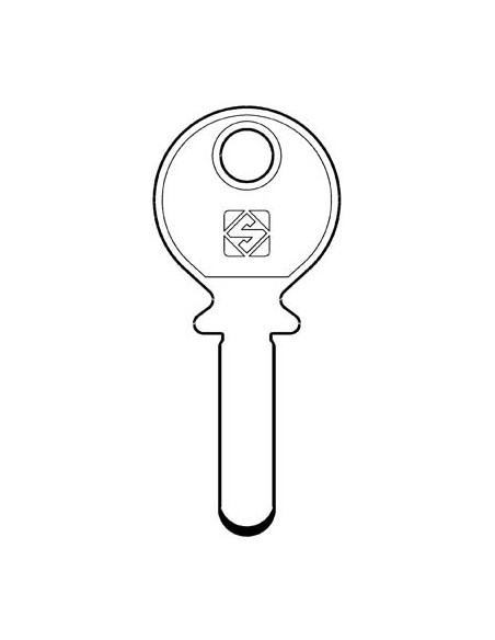 CHIAVE PUNZONATA KABA KA5 SILCA OTTONE NICHELATO