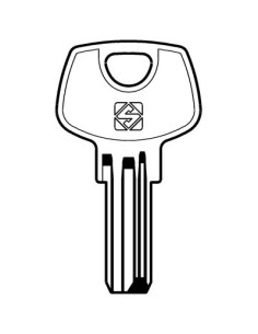 CHIAVE PUNZONATA DOM DM128 SILCA OTTONE NICHELATO