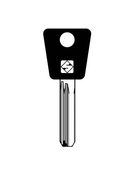 CHIAVE PUNZONATA MULTLOCK MTK15RAP SILCA OTTONE NICHELATO