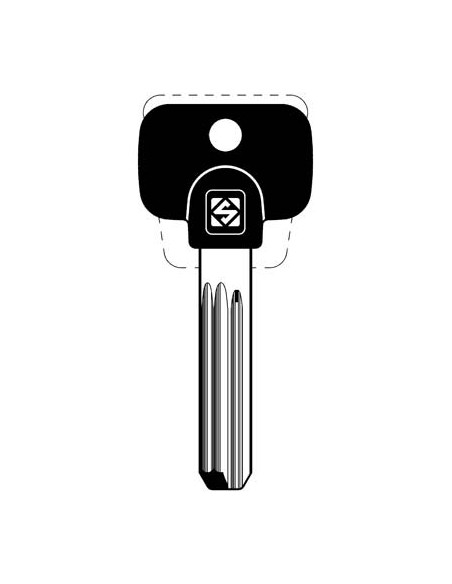 CHIAVE PUNZONATA MULTLOCK MTK13RAP SILCA OTTONE NICHELATO