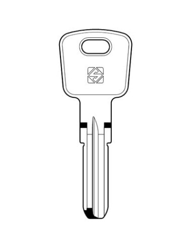 CHIAVE PUNZONATA OMEC OC3 SILCA OTTONE NICHELATO