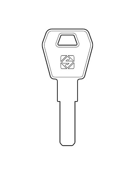 CHIAVE PUNZONATA BULLOCK ZADI ZD25 SILCA OTTONE NICHELATO