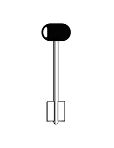 CHIAVE DOPPIA MAPPA MOTTURA 92188/4 ORIGINALE SERIE 20 OTTONE NICHELATO