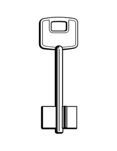 CHIAVE DOPPIA MAPPA CISA 00100 ORIGINALE OTTONE NICHELATO CS
