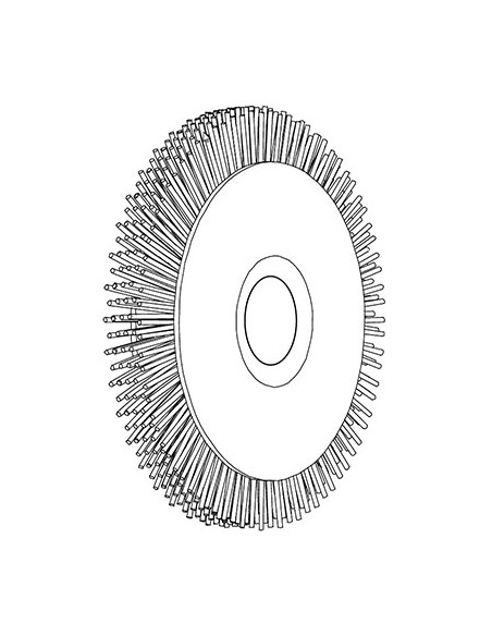 SPAZZOLA TYNEX SBAVARE DUPLICATRICE SILCA X TECH3 MM 80X10X15