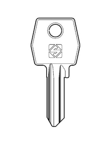 CHIAVE PIATTA AGB AGB2 SILCA OTTONE NICHELATO