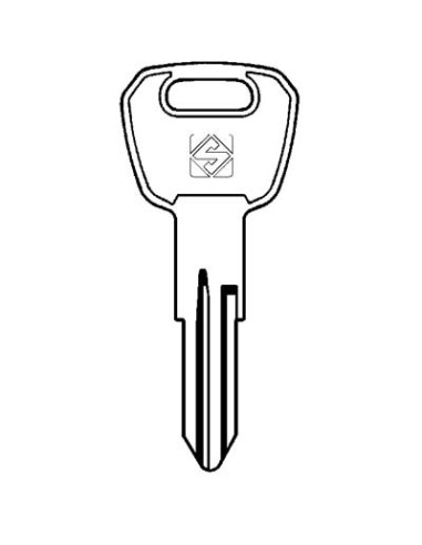 CHIAVE PIATTA ALPHA ALP4R SILCA OTTONE NICHELATO