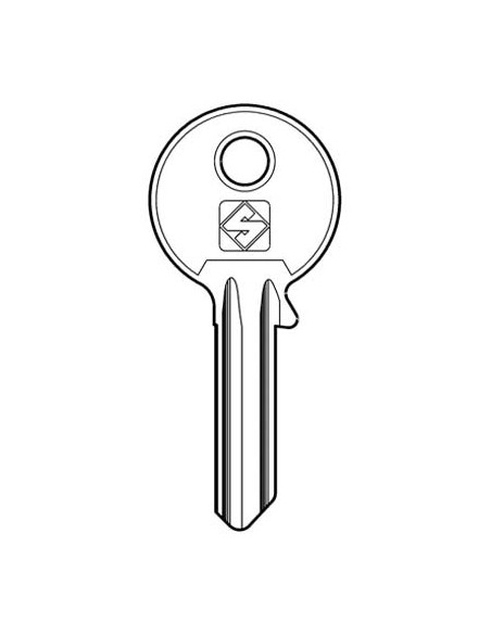 CHIAVE PIATTA CORNI CC1 SILCA OTTONE NICHELATO