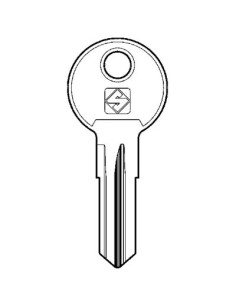 CHIAVE PIATTA CAB CAB2R SILCA OTTONE NICHELATO