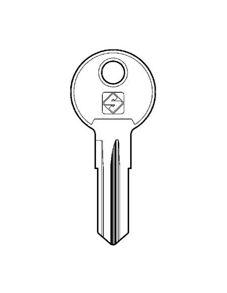 CHIAVE PIATTA CAB CAB2R SILCA OTTONE NICHELATO