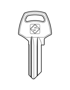 CHIAVE PIATTA CORBIN CB2 SILCA OTTONE NICHELATO