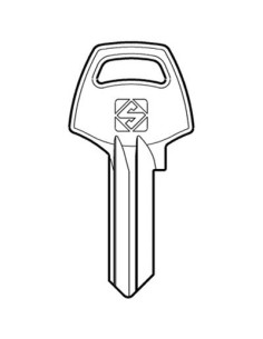 CHIAVE PIATTA CORBIN CB3 SILCA OTTONE NICHELATO