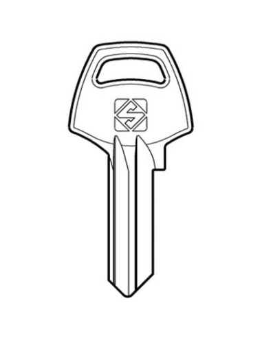 CHIAVE PIATTA CORBIN CB3 SILCA OTTONE NICHELATO