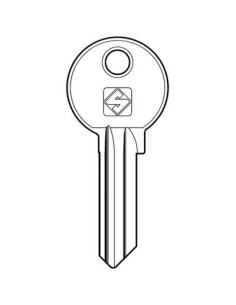 CHIAVE PIATTA CORBIN CB5 SILCA OTTONE NICHELATO