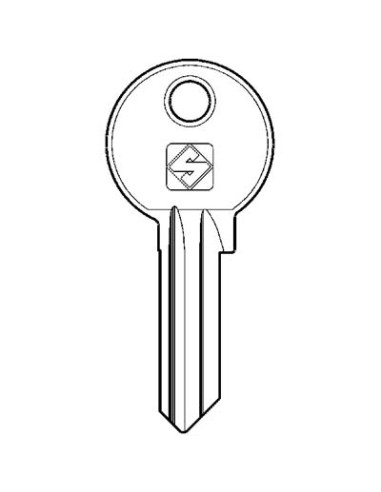 CHIAVE PIATTA CORBIN CB8 SILCA OTTONE NICHELATO