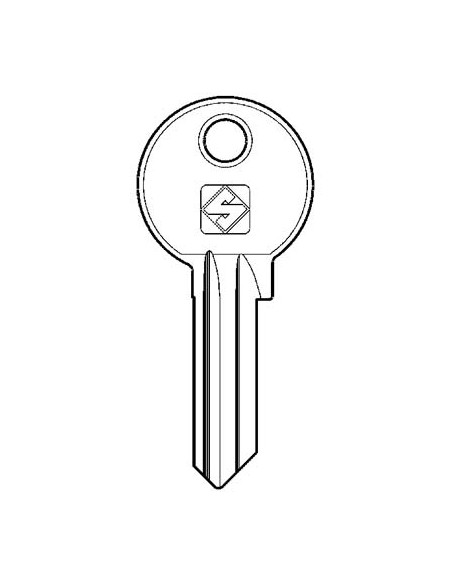 CHIAVE PIATTA CORBIN CB8 SILCA OTTONE NICHELATO