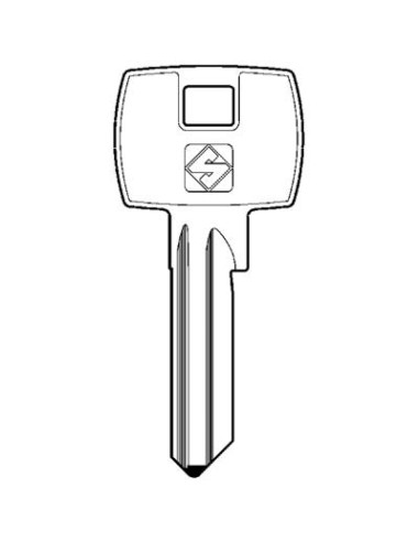 CHIAVE PIATTA CORBIN CB30 SILCA OTTONE NICHELATO