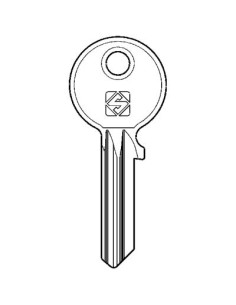 CHIAVE PIATTA CORBIN CB85 SILCA OTTONE NICHELATO